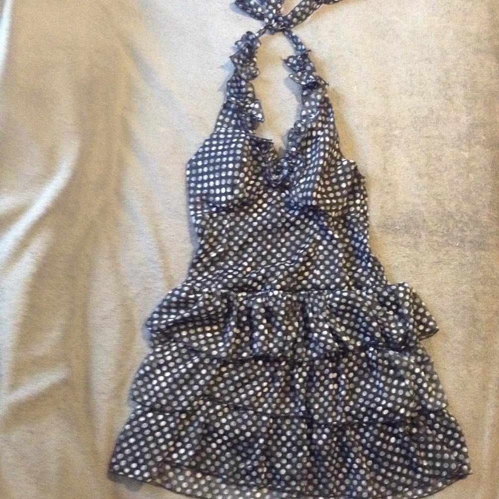 Black Polka Dot 3 tier dress